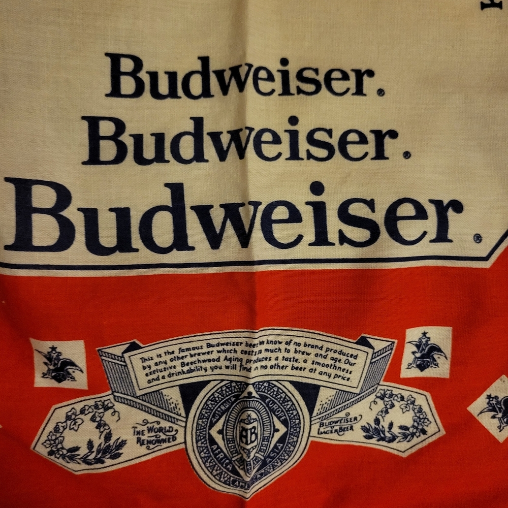 Retro Beer Bandanas ~ Michelob & Budweiser ~ GUC ~ Unisex ~ - Picture 5 of 13